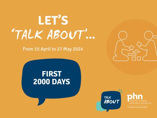 We're 'talking about' the First 2000 Days